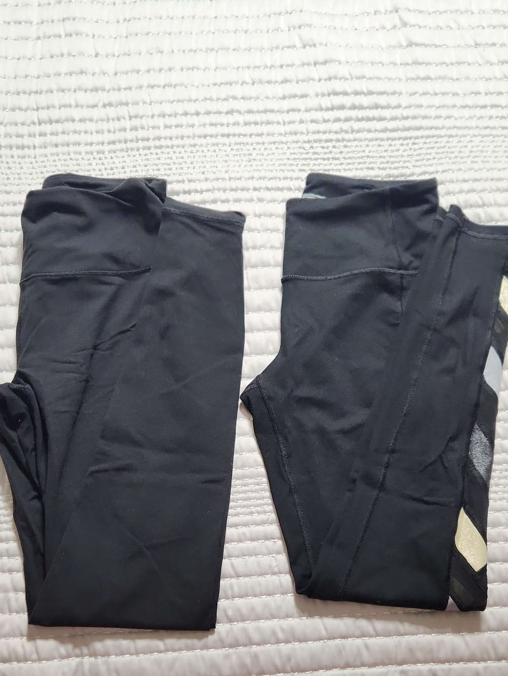 Bundle Of 2 Victoria's Secret Black Leggings with Side Detailing